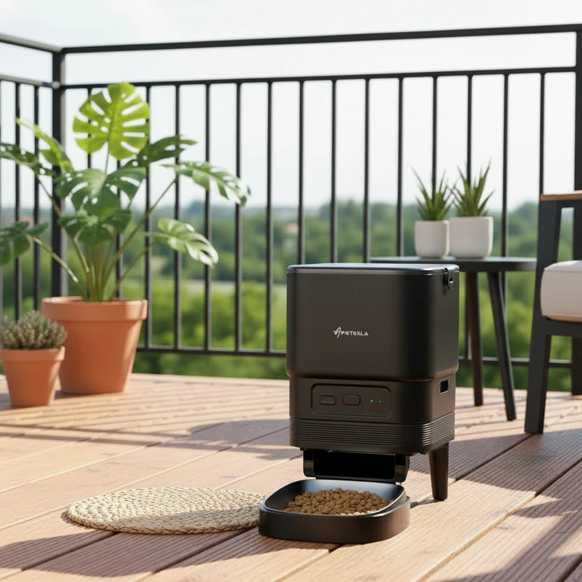 Automatic Cat Feeder Smart Pet Feeder Dog Slow Food Machine With Timed Quantitative APETDOLA FDG30 Automatic Cat Food Dispenser Auralis