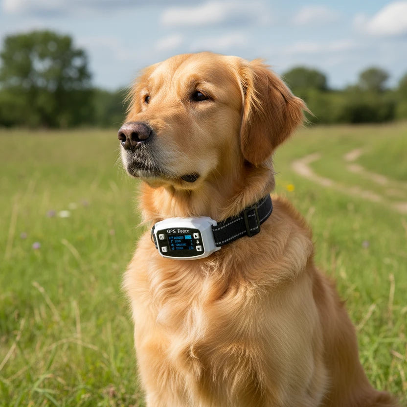 For 1 Dog XW-T19 Intelligent GPS Dog Fence System Wireless Outdoor Pet Training Collar Auralis