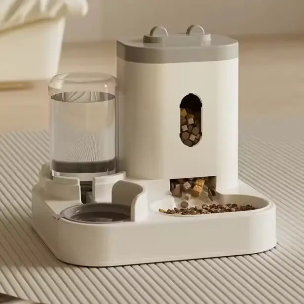 Distributeur automatique de nourriture et d’eau pour chats et chiens Auralis-Velourstyle