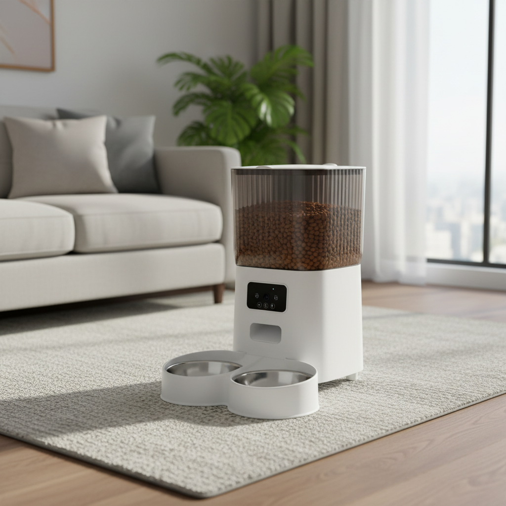 Distributeur nourriture automatique pour chat chien caméra WiFi 5L Auralis
