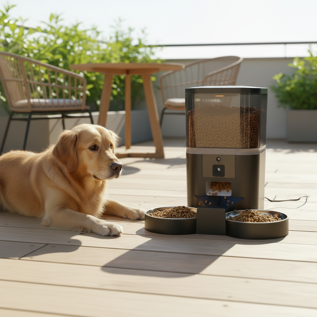 Distributeur de nourriture automatique pour chat chien avec caméra Auralis