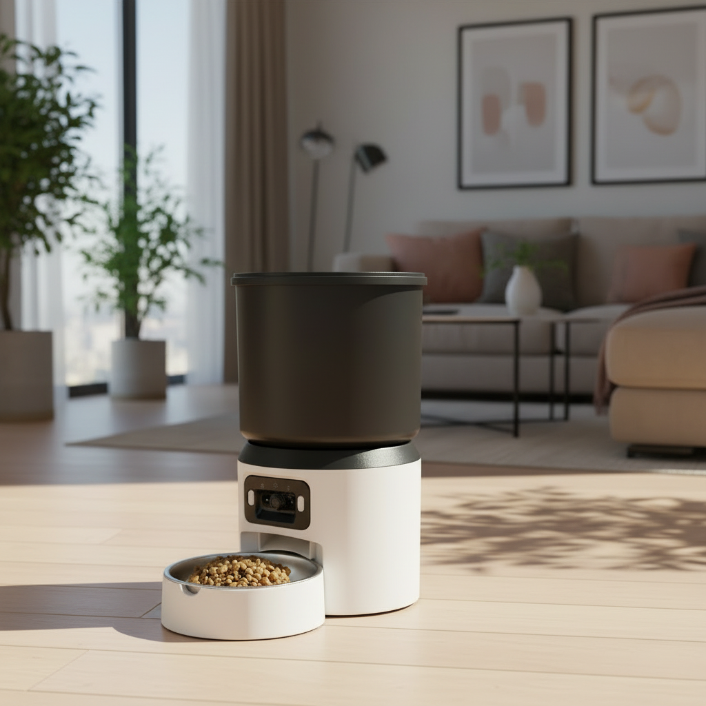 Distributeur de nourriture automatique pour chat chien avec caméra HD et son Auralis