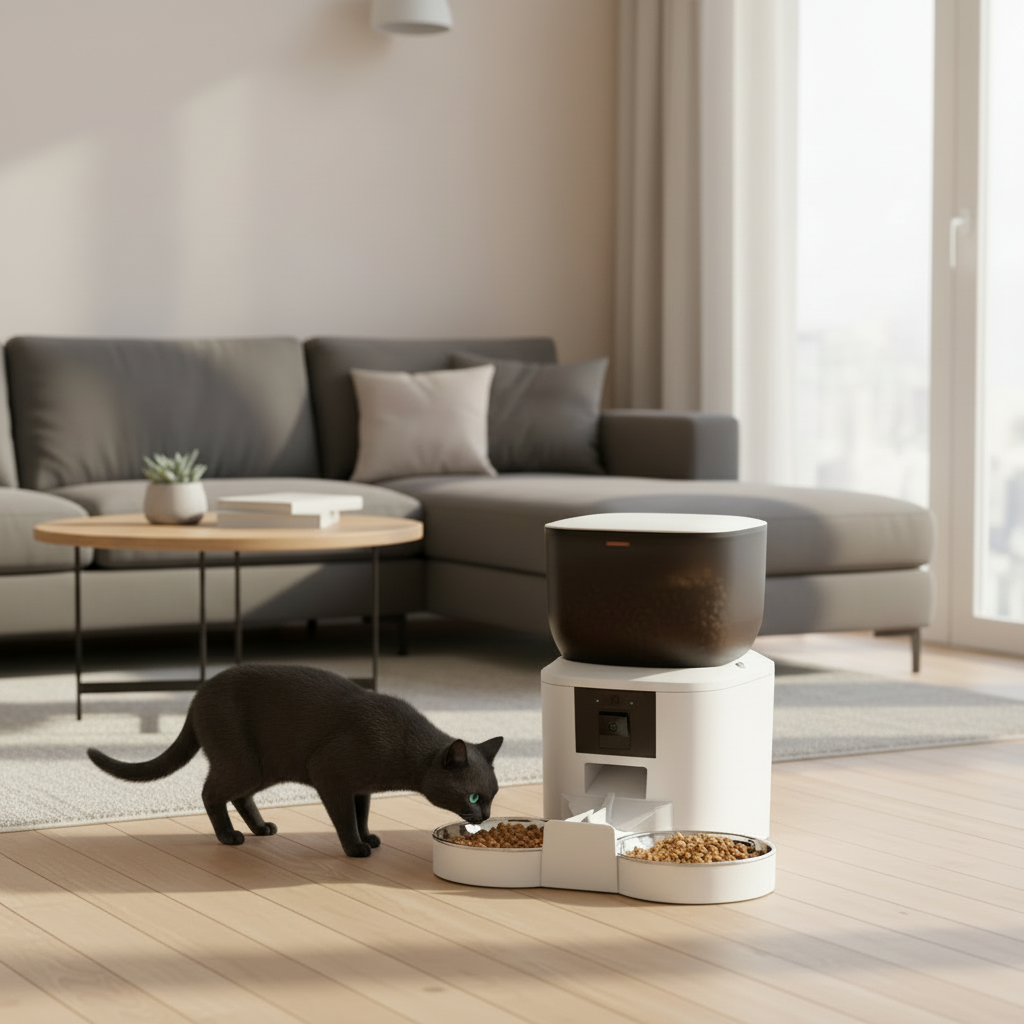 Distributeur de nourriture automatique pour chat et chien - caméra 1080P WiFi 5G avec app Auralis