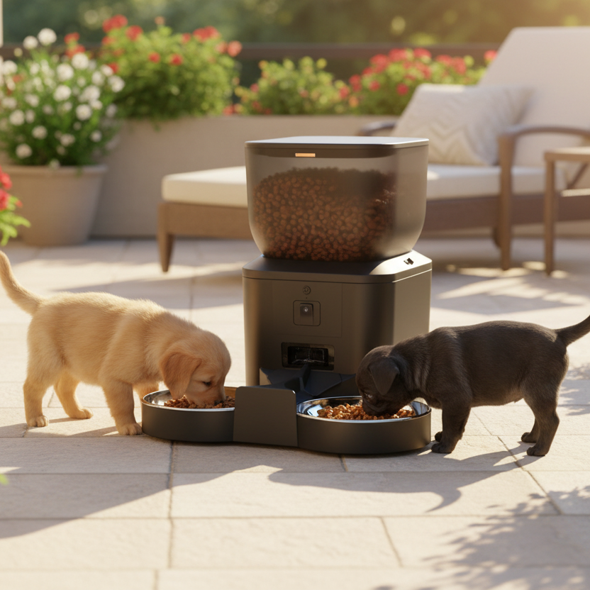 Distributeur de nourriture automatique pour chat et chien - caméra 1080P WiFi 5G avec app Auralis
