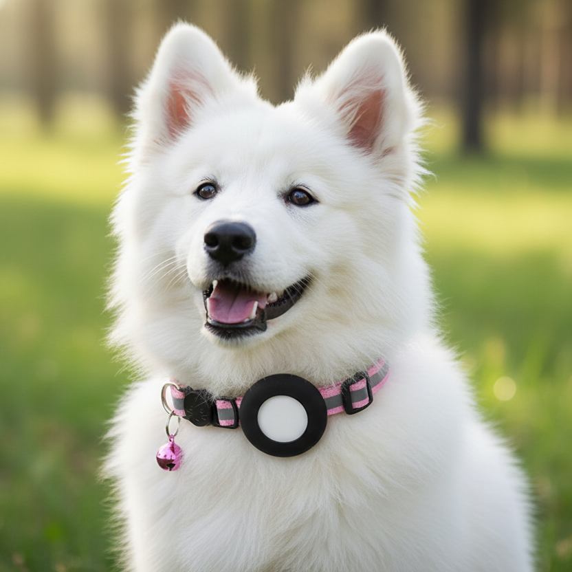 Collier chat réfléchissant clochette sécurité nylon ajustable Auralis