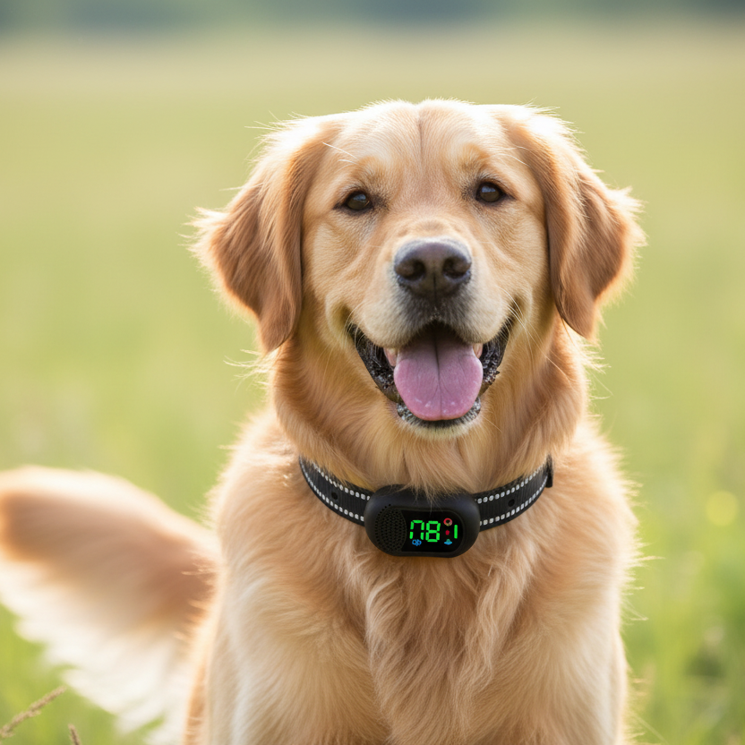 Collier dressage chien télécommande portée 2km étanche rechargeable 4 modes Auralis
