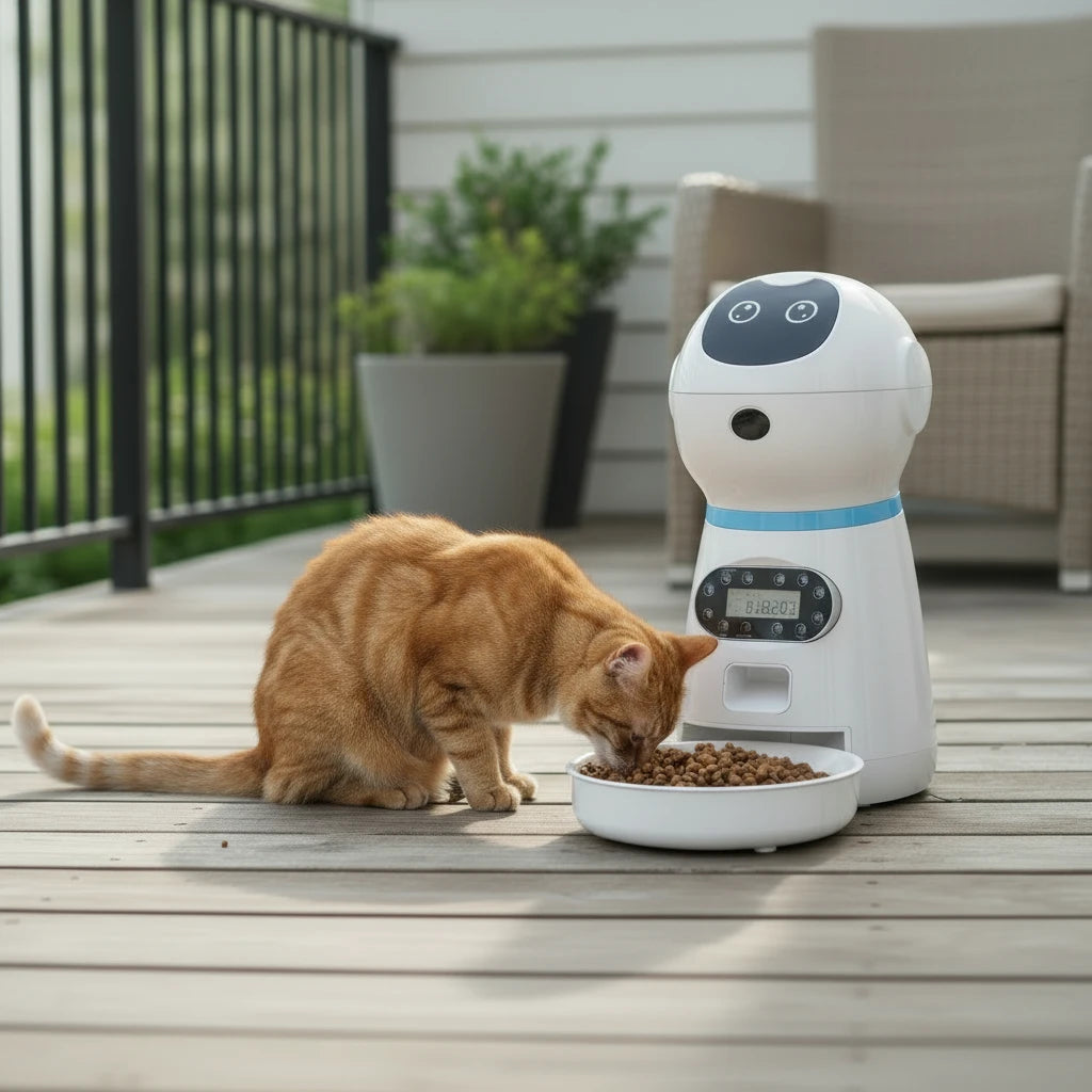 New Pet Feeder Pet Dispenser For Cat And Dog Travel Supply Automatic Smart Slow Feeder Dispenser Fixed Time Amount Of Food Auralis