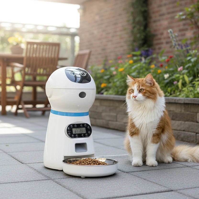 New Pet Feeder Pet Dispenser For Cat And Dog Travel Supply Automatic Smart Slow Feeder Dispenser Fixed Time Amount Of Food Auralis