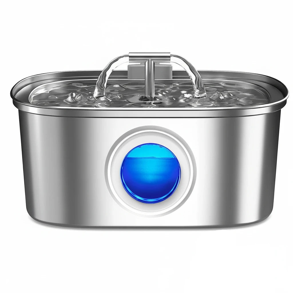 3.2L Cat Drinking Fountain Automatic Stainless Steel Pet Dogs Water Dispenser Ultra-quiet Pump Water Foutain For Multiple Pets Auralis