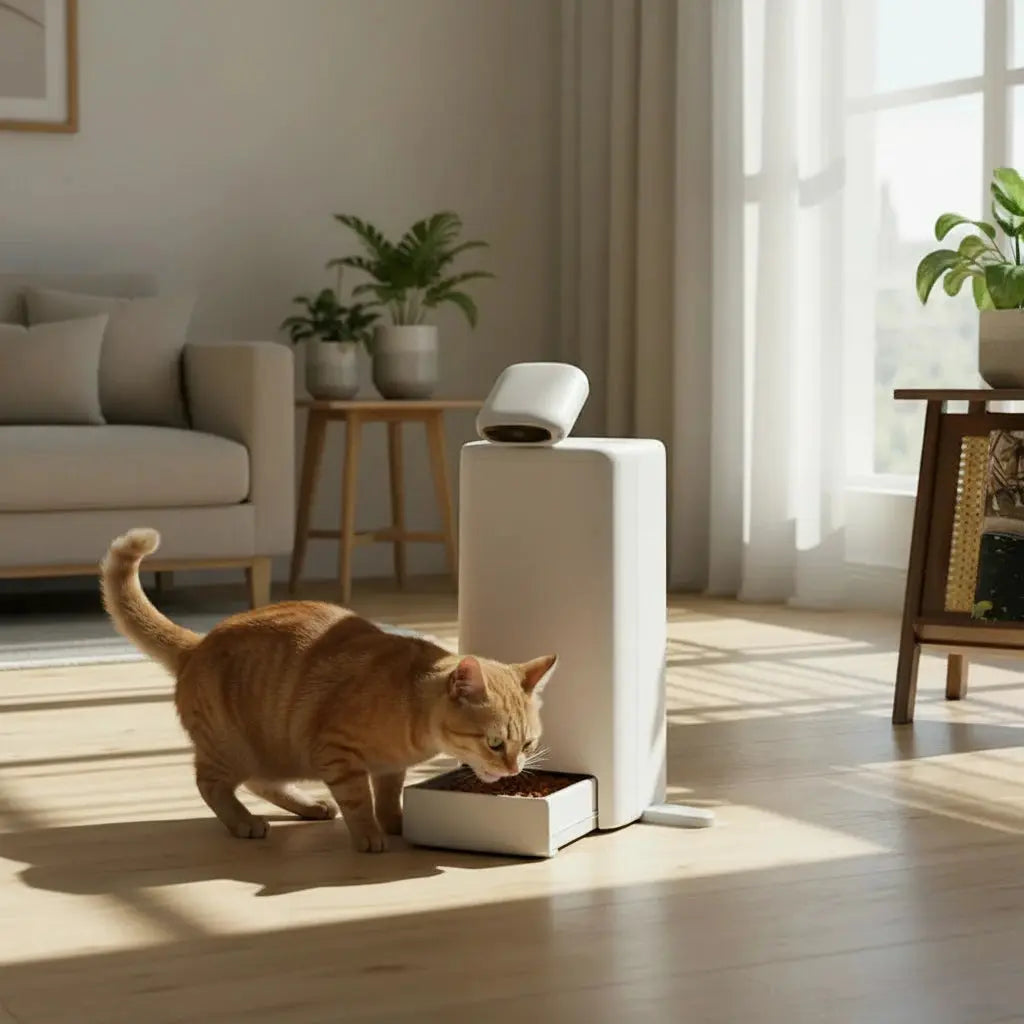 distributeur de croquettes connecté avec caméra 360° Auralis