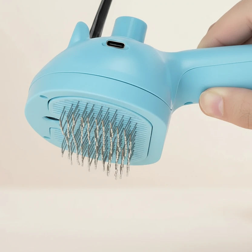Brosse vapeur électrique auto-nettoyante pour chien et chat Auralis