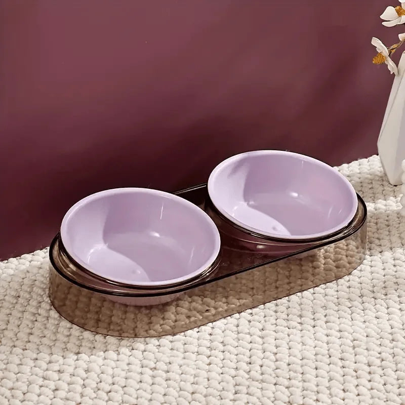 Durable Elevated Dual Bowl Feeder | Raised Pet Feeding Station with Non-Slip Stand, Easy Feeding for Cats & Small Dogs Auralis