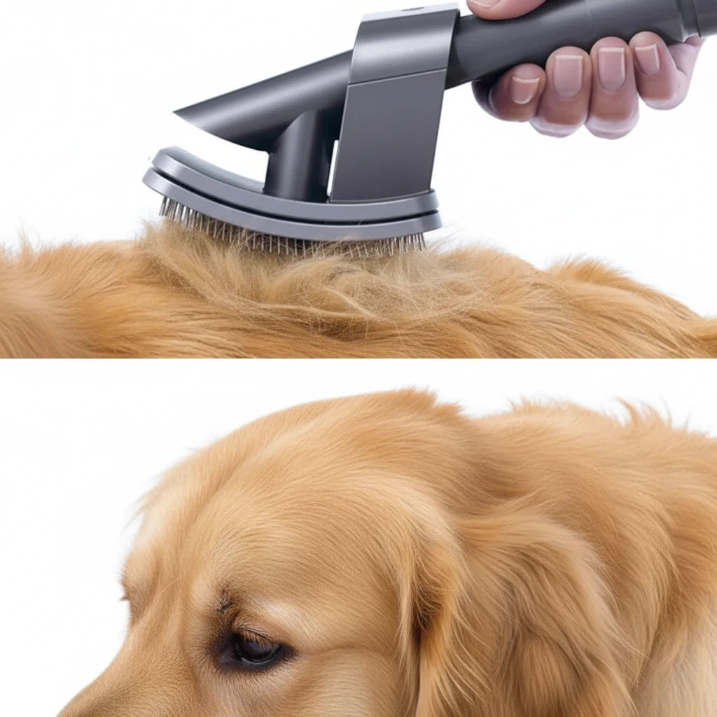 Pet Fur Hair Vacuum Groomer for Dog Cat Combs Clean Pets Hair Brush Vacuum Cleaner Grooming Tools Pet Products Auralis