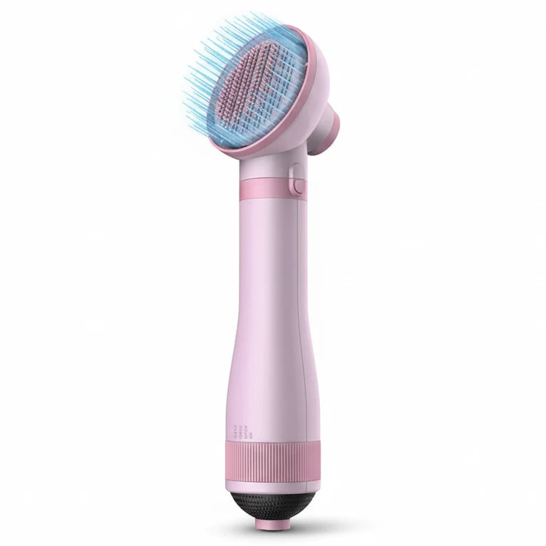 Pet Grooming Hair Dryer with Brush, 2 in 1, No Noise, Negative Ion, Ample Power, 360 Be in a Drain Tools Auralis
