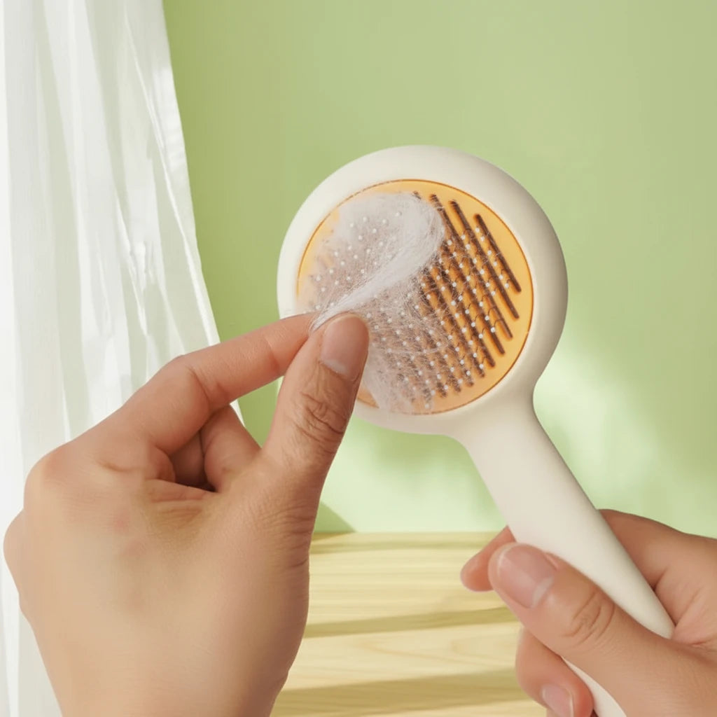 Cat Brush Self-cleaning Cat Brush Pet Hair Remover One Click Combs for Cats Hair Cleaning Pet Grooming Massage Dog Comb Brushes Auralis