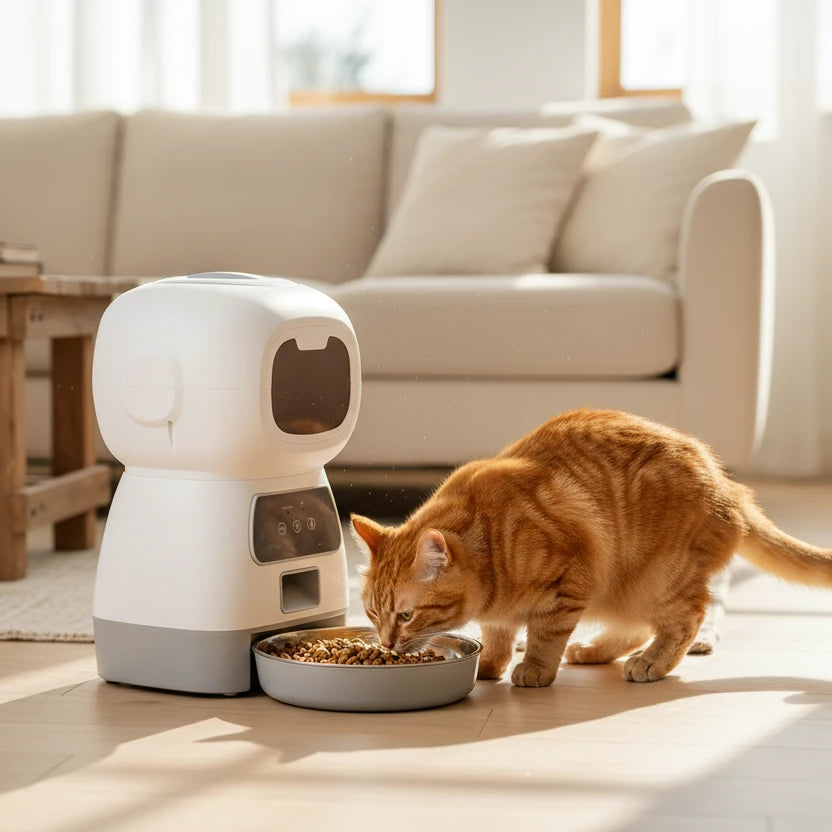 Distributeur de croquettes grande capacité avec minuterie Auralis