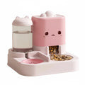 Cute Smiling Cat Automatic Feeder And Water Dispenser Pet Supplies Feeding Organizer Suitable for Cats And Small Dogs Auralis