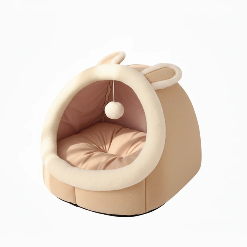Deep Sleep Cat Bed Cartoon Pet Bed Foldable Removable Washable Pet Sleeping Bed for Small Dog Mat Bag Cave Cats Bed Auralis