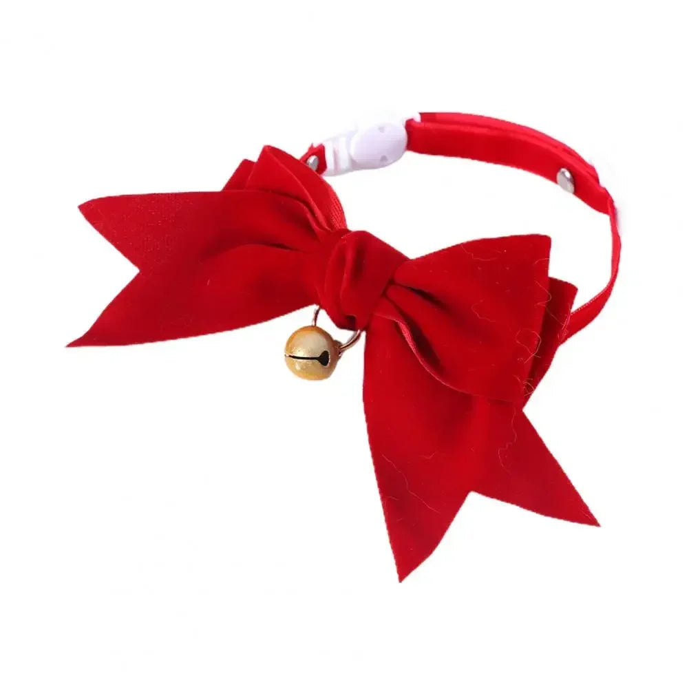 Pet Collar Exquisite Comfortable Decorative Pet Kitten Cat Velvet Bowknot Neck Circle Neck Bow Pet Accessories Auralis