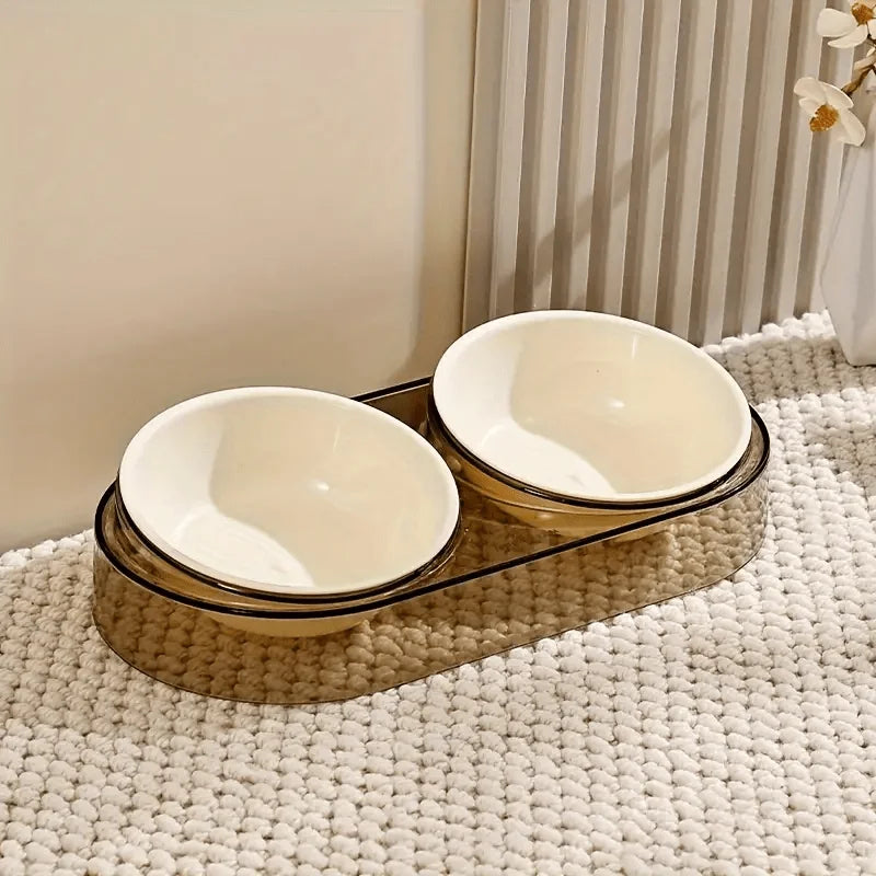 Durable Elevated Dual Bowl Feeder | Raised Pet Feeding Station with Non-Slip Stand, Easy Feeding for Cats & Small Dogs Auralis