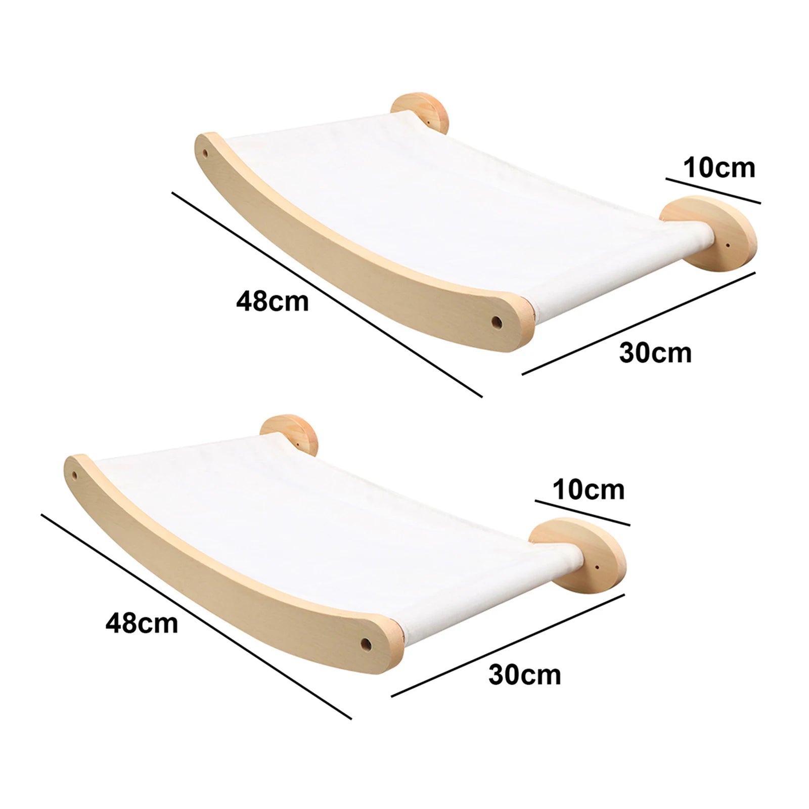 Wall Mounted Cat Tree Wooden Shelves Scratching Posts Climbing Cat tower Hammock With Solid Floating Perches Steps and Ladder Auralis