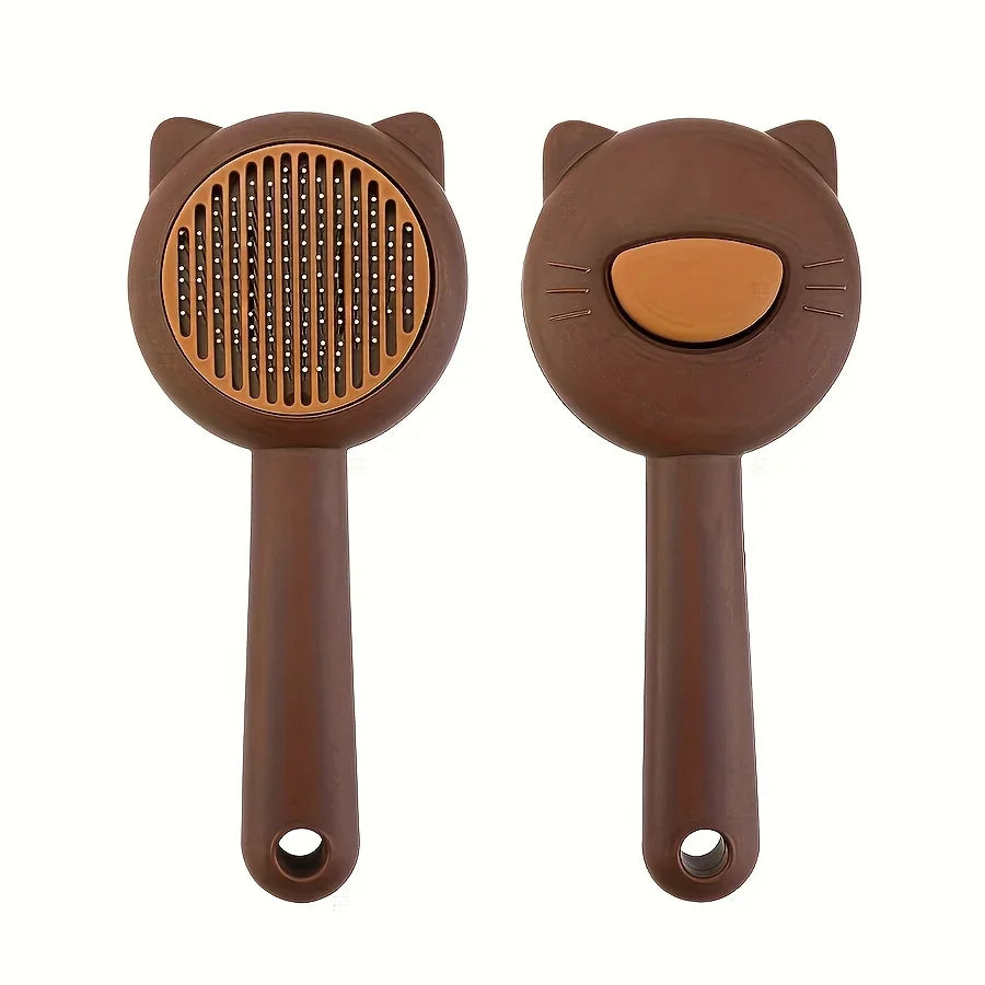 Brosse de bain et massage auto-nettoyante pour chat Auralis