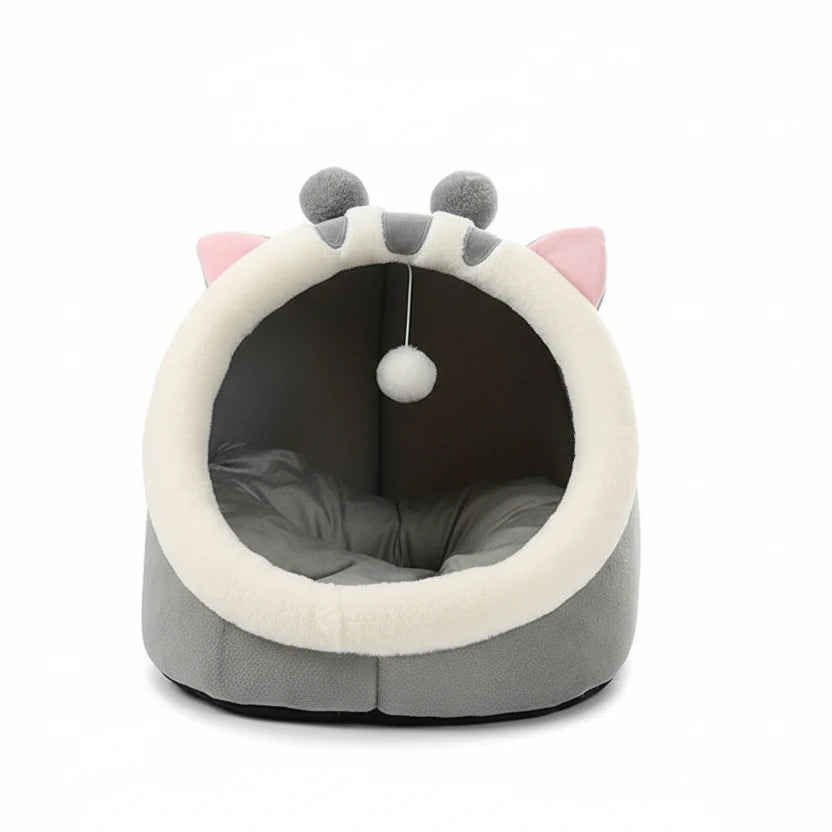 Deep Sleep Cat Bed Cartoon Pet Bed Foldable Removable Washable Pet Sleeping Bed for Small Dog Mat Bag Cave Cats Bed Auralis