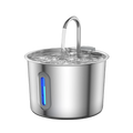 Stainless Steel Cat Water Fountain 2.2L/75oz Pet Automatic Water Dispenser for Dog Cat Drinking Pet supplies Filter System Auralis