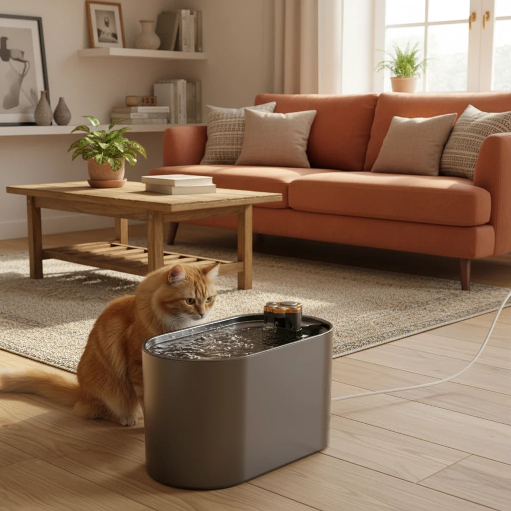 Pets Water Fountain Intelligent Water Dispenser USB Electric Mute Cat Drinker 3L LED Light Ultra-Quiet Pet Automatic Drinker Auralis