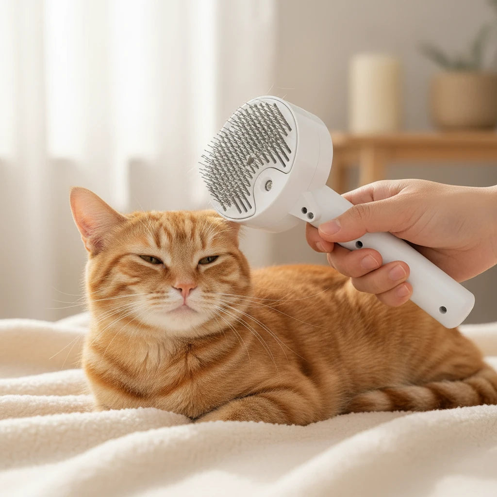 3 in 1 Pet Electric Steam Brush,Cat and Dog Cleaning Spray Massage Grooming Comb UV Antibacterial,Pets Hair Removal Combs Auralis