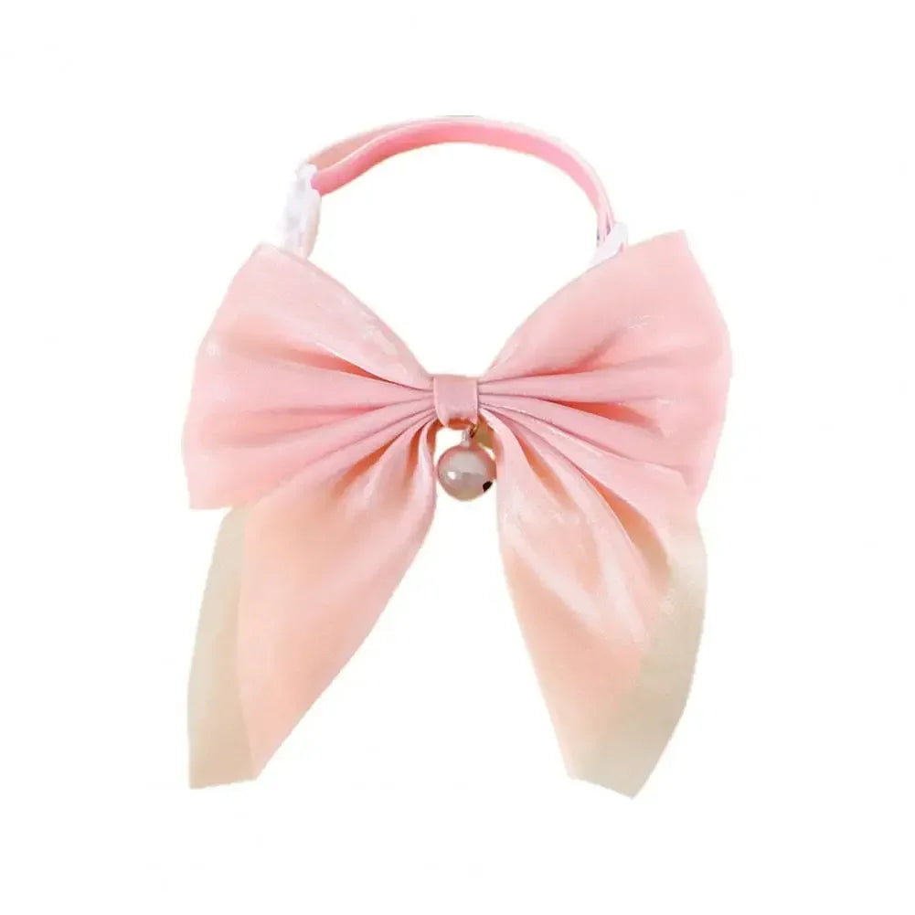 Pet Collar Exquisite Comfortable Decorative Pet Kitten Cat Velvet Bowknot Neck Circle Neck Bow Pet Accessories Auralis