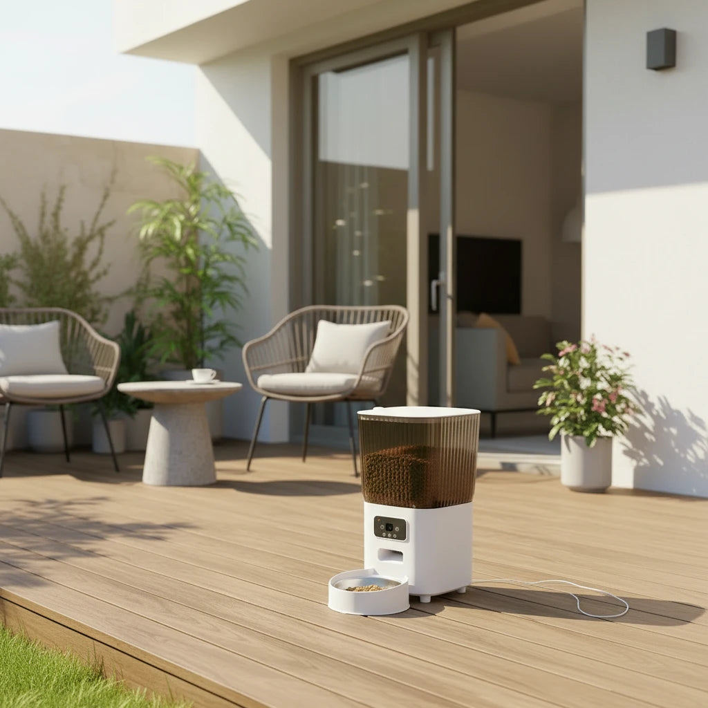 5L Automatic Feeder Cats WiFi with Camera HD Smart Interactive Pet Food Dispenser Timer Stainless Steel Bowl Auto Dog Feeder Auralis