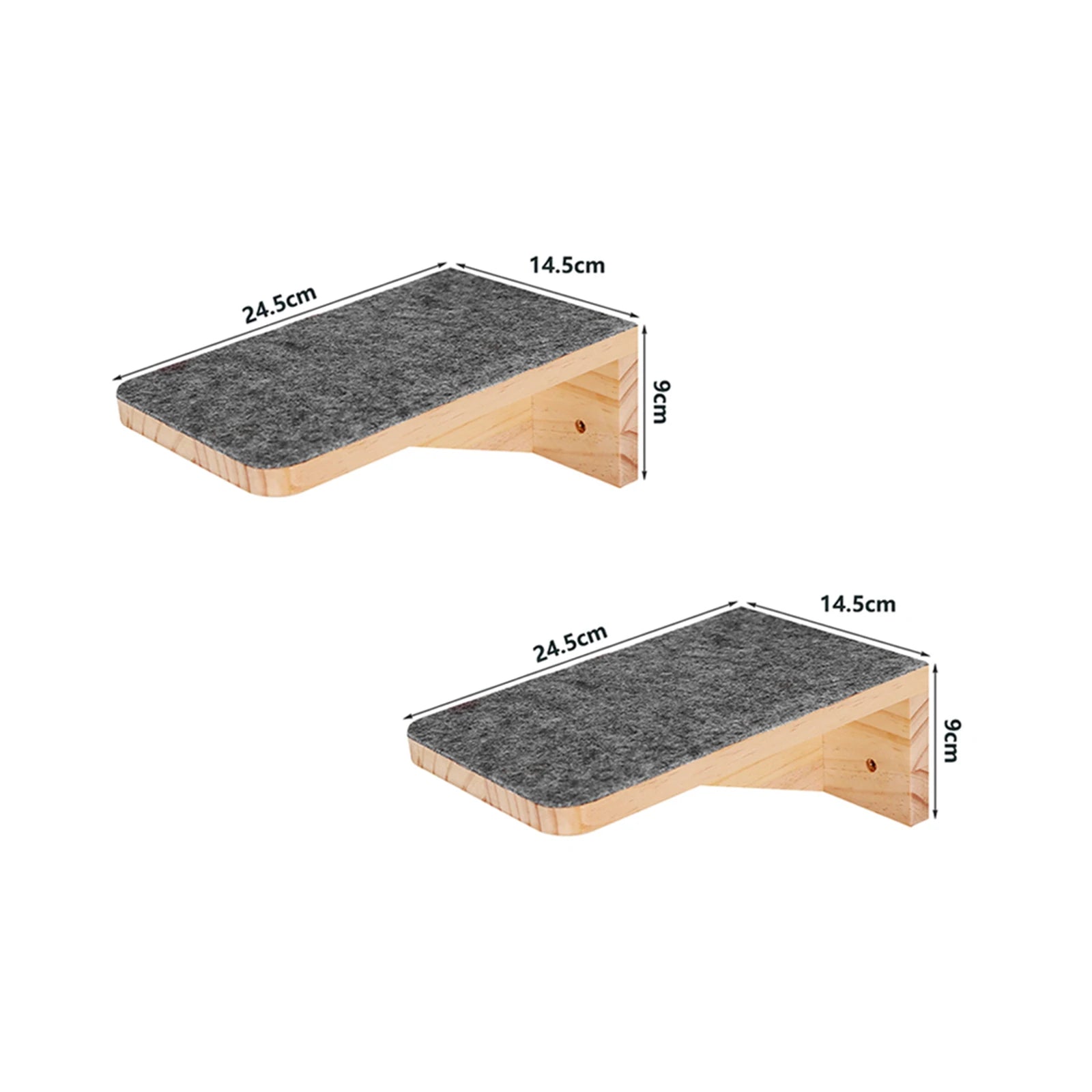 Wall Mounted Cat Tree Wooden Shelves Scratching Posts Climbing Cat tower Hammock With Solid Floating Perches Steps and Ladder Auralis