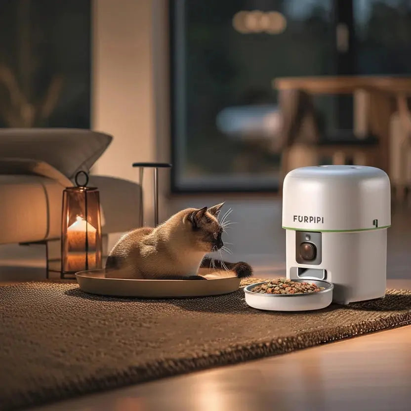 Distributeur automatique de nourriture connecté avec caméra HD 1080P Auralis-Velourstyle