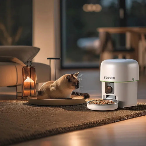 Distributeur automatique de nourriture connecté avec caméra HD 1080P Auralis-Velourstyle