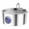 7L Large Capacity Stainless Steel Cat Water Fountain Dog Pet Automatic Drink Fountain Feeder Bowl Window Silent (No 5V 1A Plug) Auralis