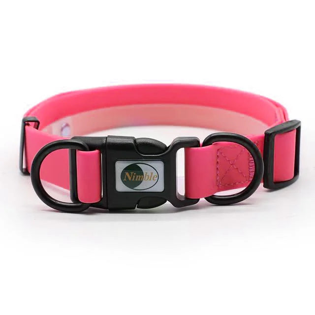 New High quality pet dog collar PVC waterproof Cat collar anti dirty easy to clean for Big small dogs puppy pet products Auralis