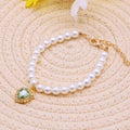 Pet Pearl Collar Dog Princess Necklace Cat Jewelry Cute Collar Puppy Accessories Dog Kitten Chain Chihuahua Wedding Jewelry Gift Auralis