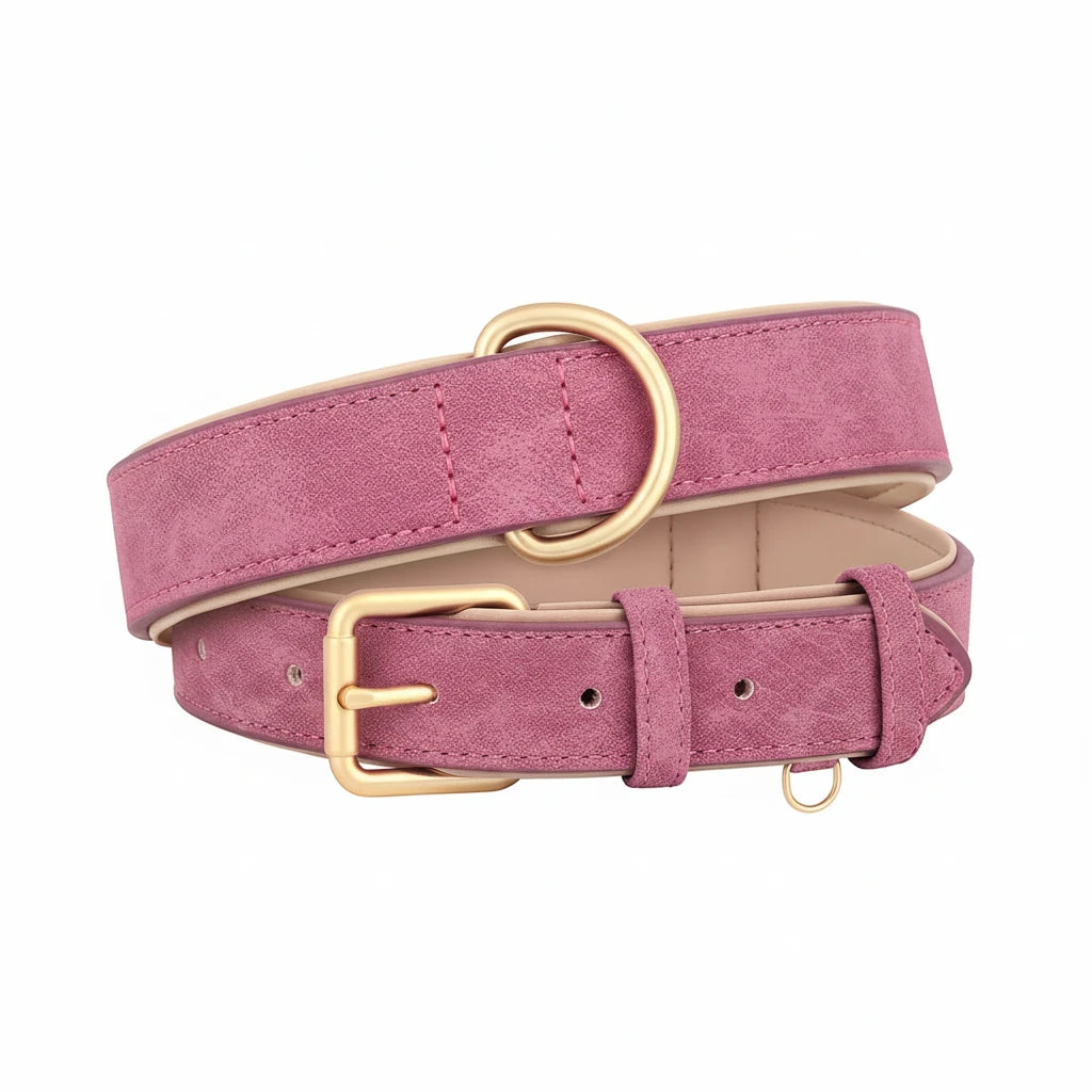 Soft Leather Padded Dog Collar Adjustable Durable Dog Collars For Small Medium Dogs Perro Bulldog Pug Pitbull Pet Accessories Auralis