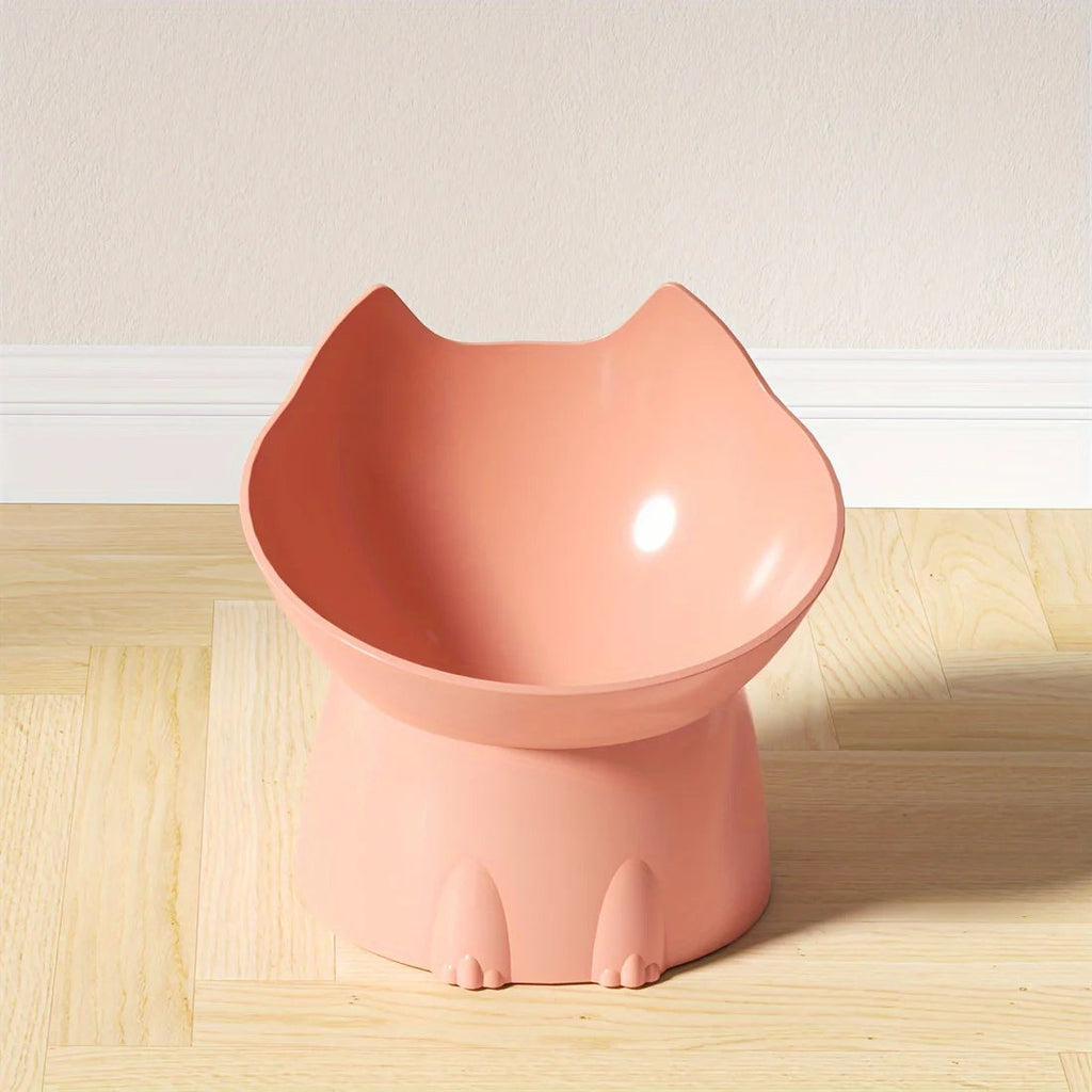 Elevated Pet Feeder for Cats & Dogs - Neck-Friendly, Anti-Tip Slanted Bowl for Food and Water Auralis