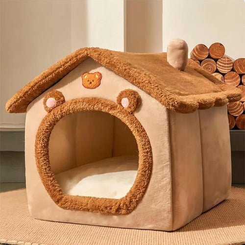 Foldable Pet House Removable Washable Cat House Puppy Cave Sofa Pet Bed House for Extra Small Dogs and Small and Medium Cats Auralis