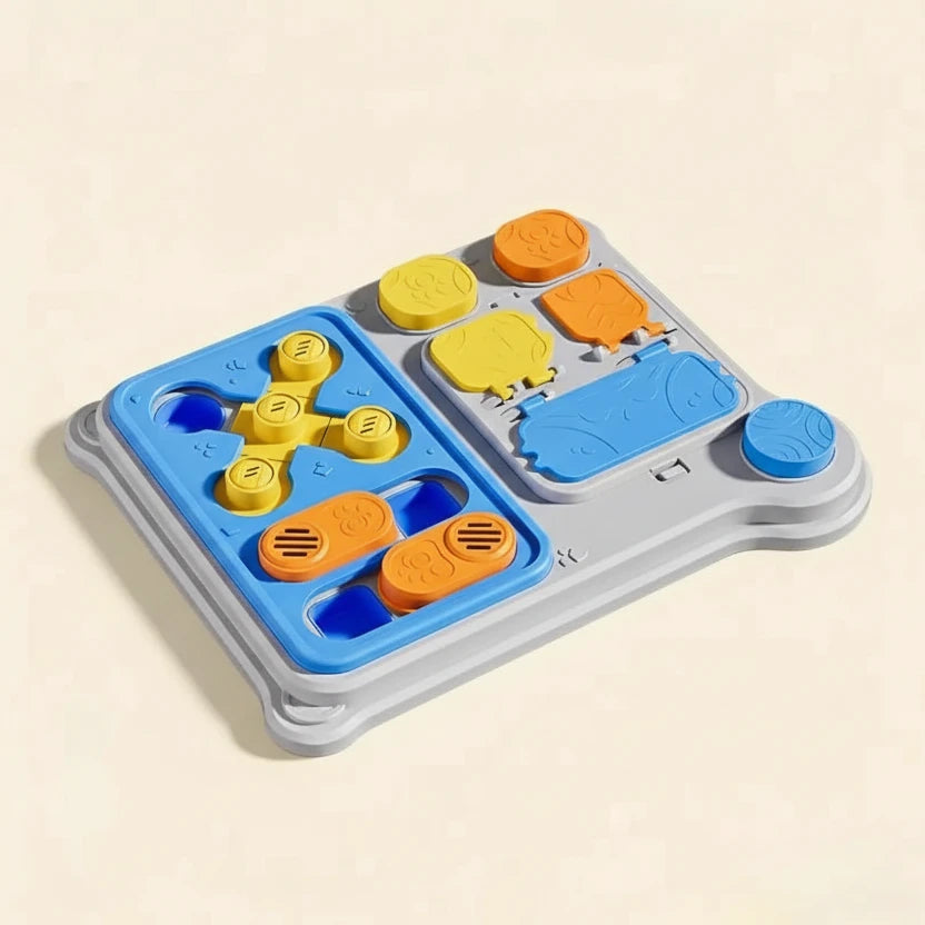 Interactive puzzle toy for small/medium/large dogs, feeding & training use, improves IQ Auralis