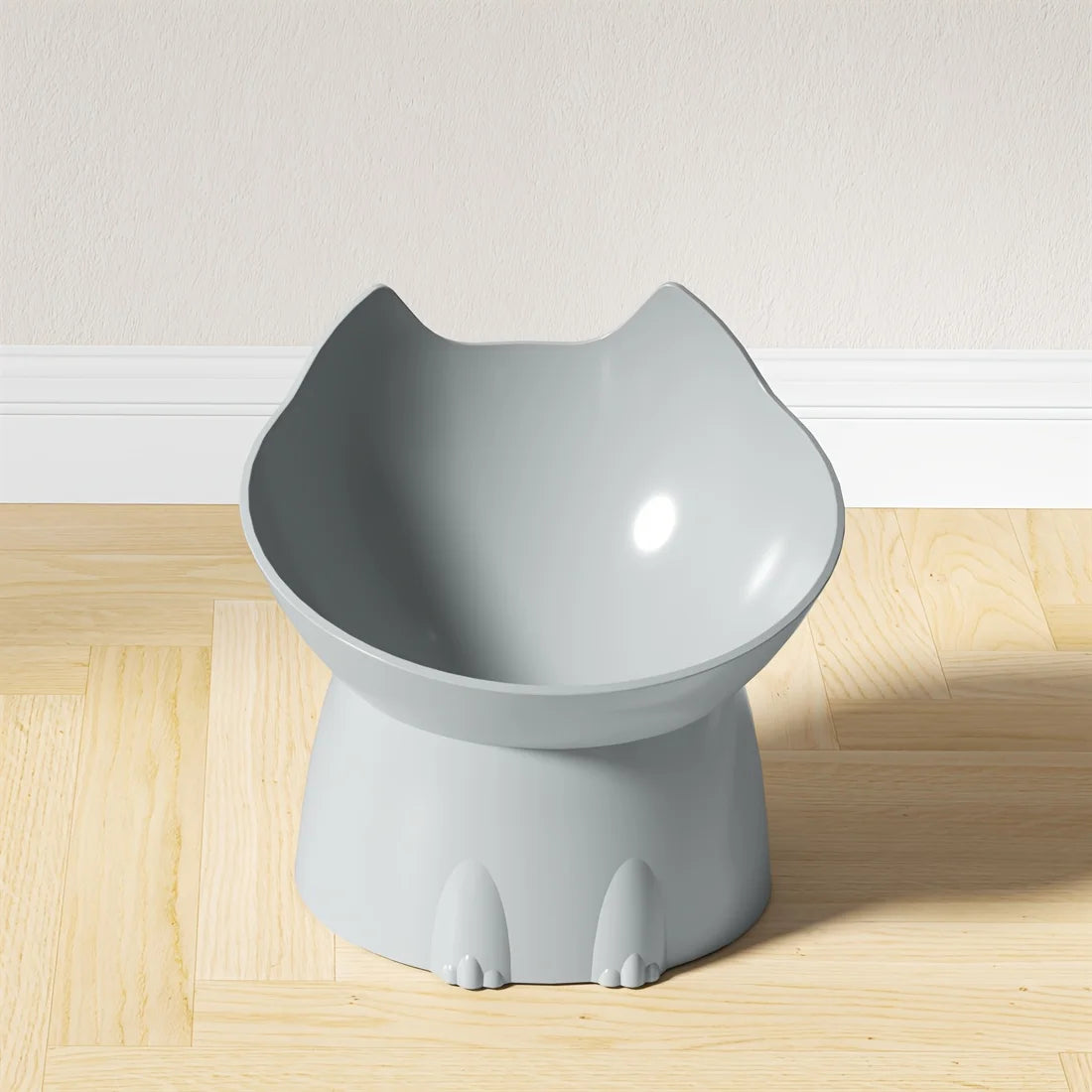 Elevated Pet Feeder for Cats & Dogs - Neck-Friendly, Anti-Tip Slanted Bowl for Food and Water Auralis