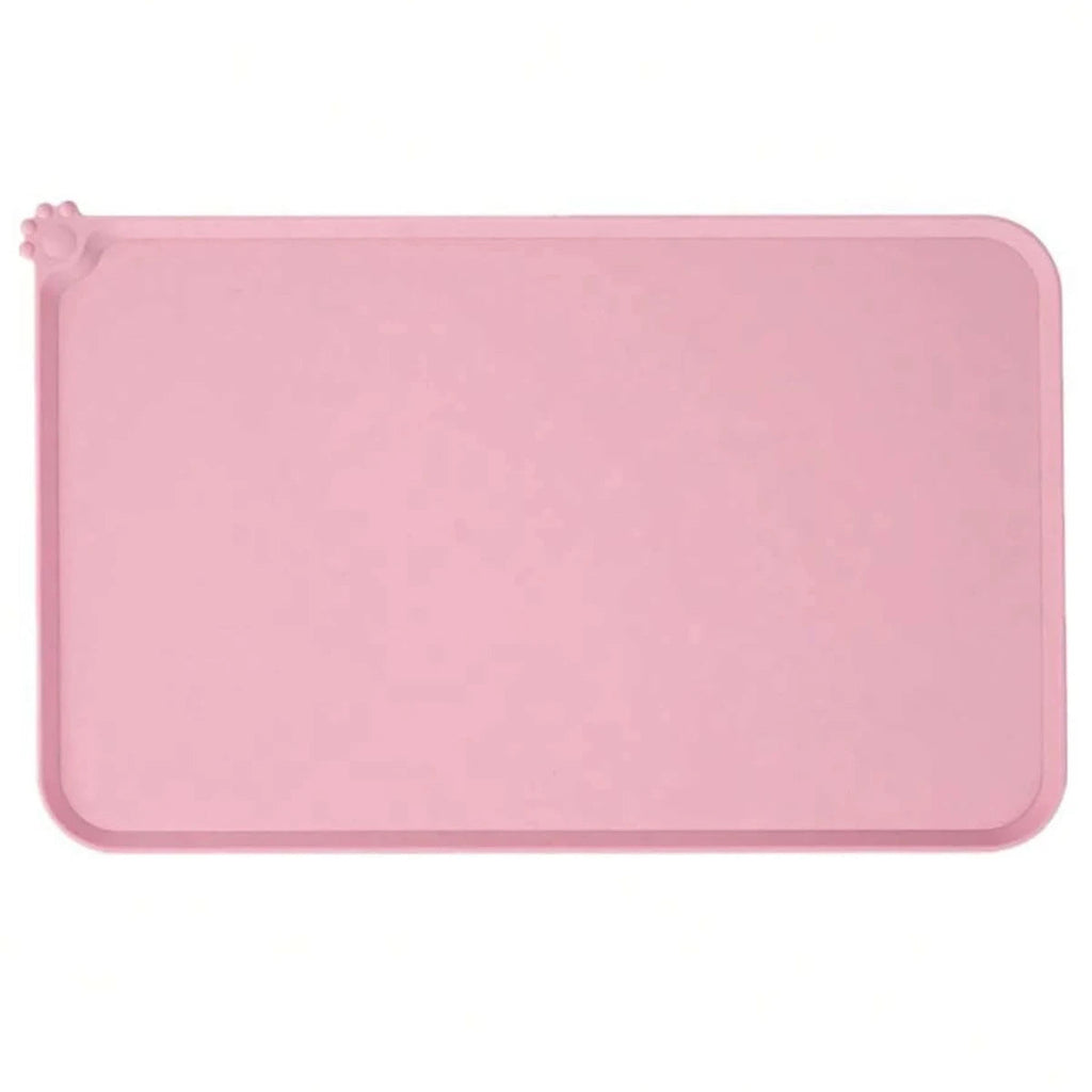 Cat Dog Food Mat For Pet Feeding Bowl Floors Waterproof Non Slip, Silicone Pet Bowl Mat - High-Lipped, Non-Stick, Waterproof Pad Auralis