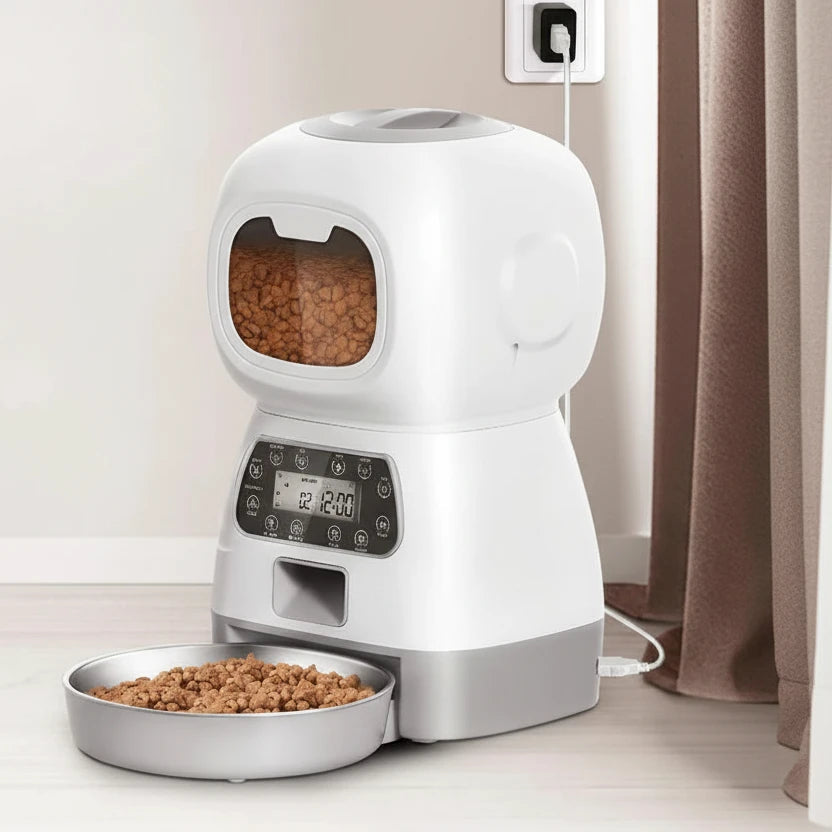 Distributeur de croquettes grande capacité avec minuterie Auralis