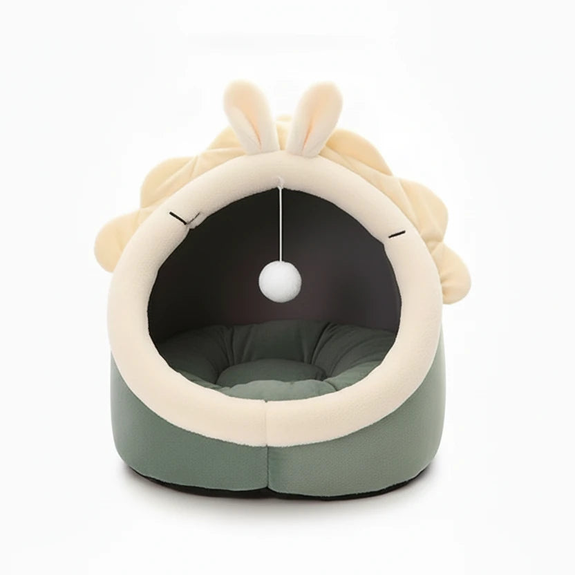 Deep Sleep Cat Bed Cartoon Pet Bed Foldable Removable Washable Pet Sleeping Bed for Small Dog Mat Bag Cave Cats Bed Auralis