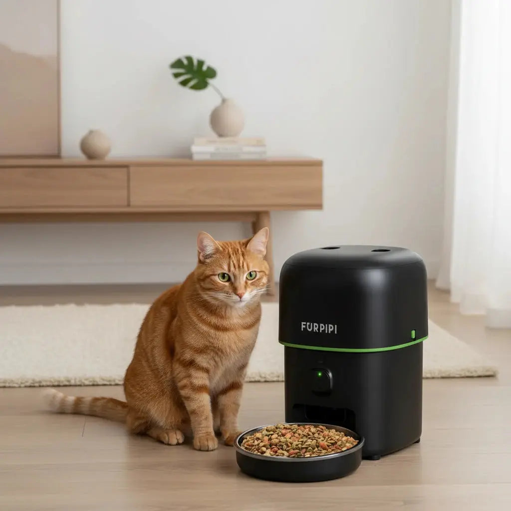 Distributeur automatique de nourriture connecté avec caméra HD 1080P Auralis-Velourstyle