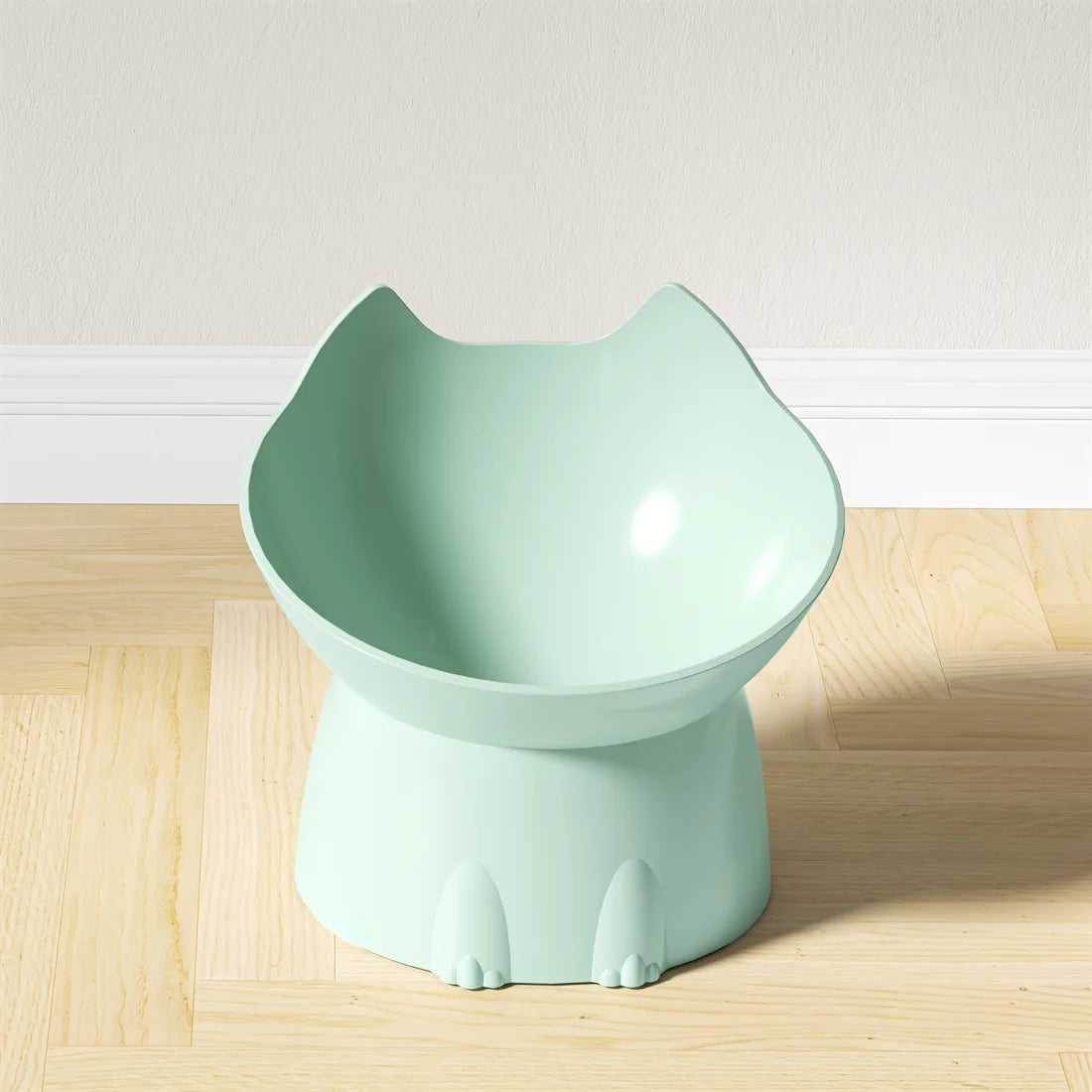 Elevated Pet Feeder for Cats & Dogs - Neck-Friendly, Anti-Tip Slanted Bowl for Food and Water Auralis