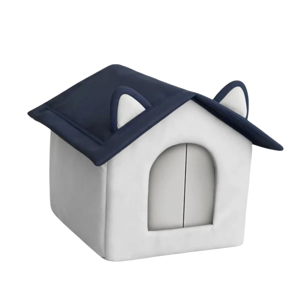 Warm Outdoor Cat House Windproof Moisture-Proof Base Insulated Pet Shelter Waterproof Enclosed Design Pet Warming Cave Outdoor Auralis