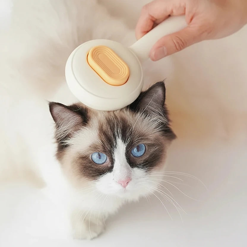 Cat Brush Self-cleaning Cat Brush Pet Hair Remover One Click Combs for Cats Hair Cleaning Pet Grooming Massage Dog Comb Brushes Auralis